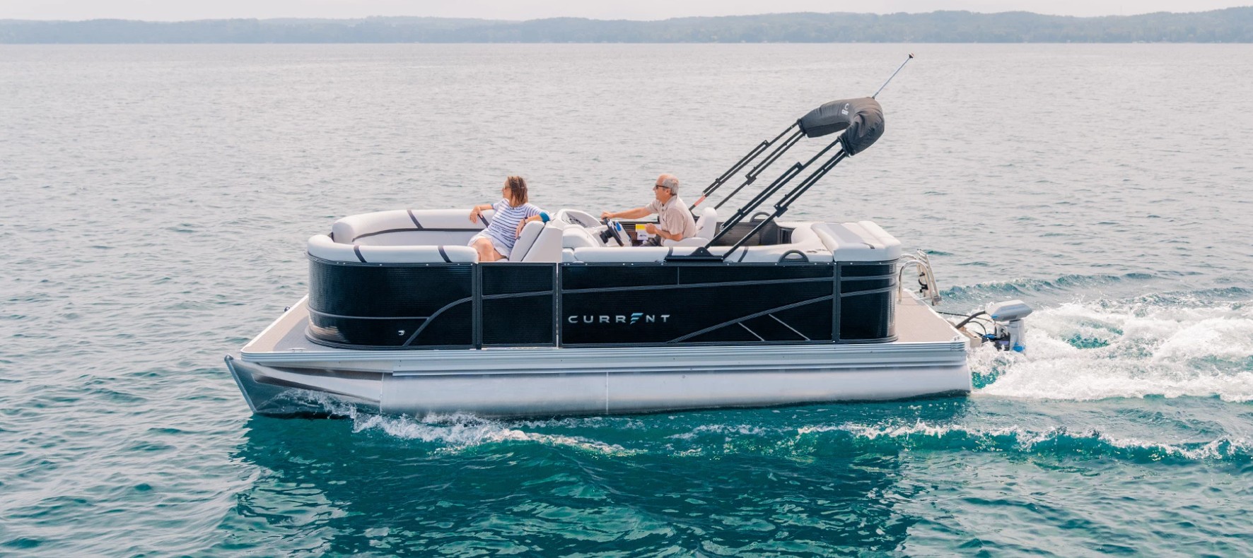 Crest Current Electric Pontoon Boats For Sale